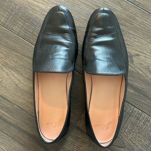 J. Crew 100% leather women’s black loafer shoe